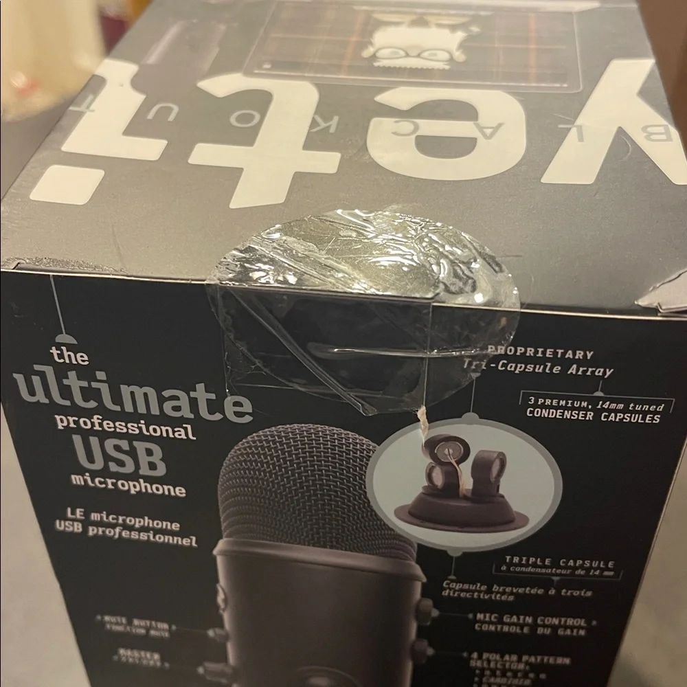 RARE SPECIAL LIMITED EDITION Yeti Blackout USB Microphone - Black